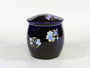 永遠の風　香蘭社　骨壺　有田焼　ルリ　瑠璃　ロイヤルブルー