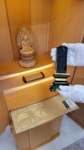 お仏壇のお掃除　お位牌の掃除