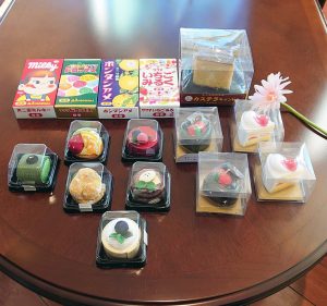 ちりめん飾り　故人の好物シリーズろうそく　キャンドル　線香