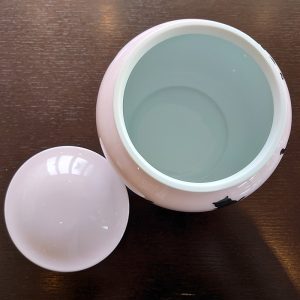 ねこ壺（ペット骨壺）セレモアオリジナル　ピンク