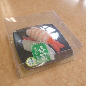お仏壇のセレモア　京王聖蹟桜ケ丘店　京王百貨店　好物ローソク　カメヤマ　エビ・タイ握り寿司キャンドル